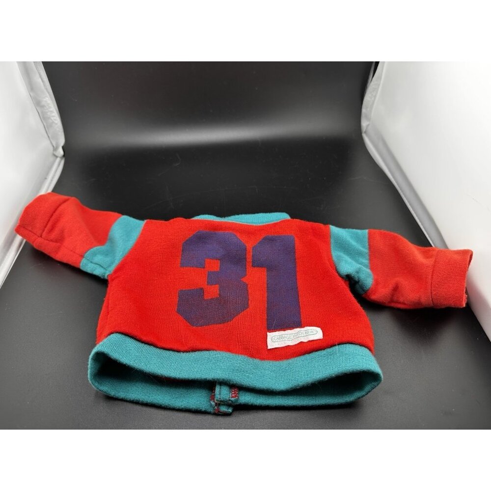 Vtg Cabbage‎ Patch Kids Red Teal Green 31 Track Suit 1983 Coleco Shirt Top